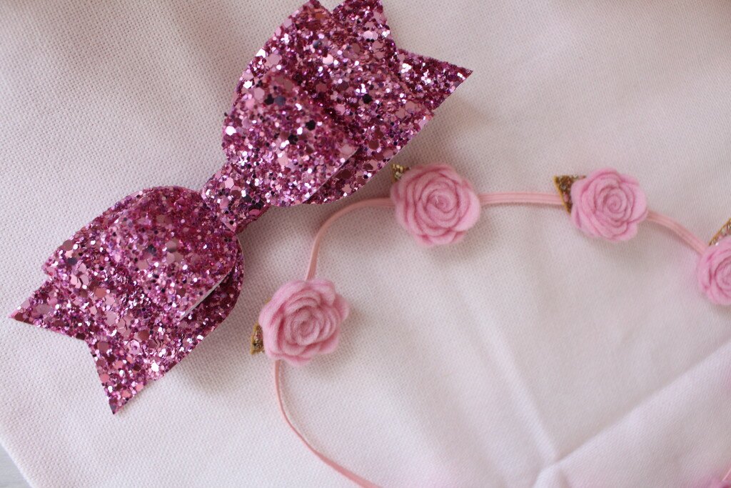 Lovely Littles and Co Sequin Bow